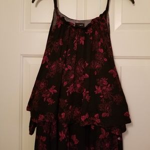 Black Floral Torrid Maxi Dress 5x